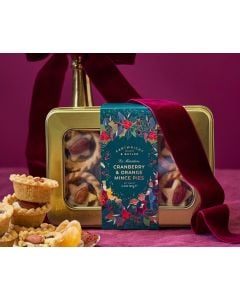 Merry Christmas - Cranberry & Orange Mini Mince Pies in Tin