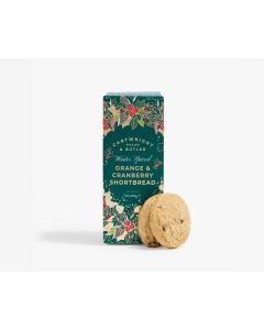 Merry Christmas - Winter Spiced Orange and Cranberry Shortbread Rounds in Carton