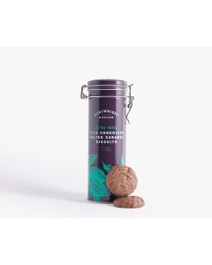 Ultra Thick Milk Chocolate Salted Caramel Biscuits in Tin