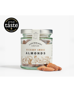Experience a sweet & smoky crunch with our Hickory Smoked Almonds. Presented in our reusable jar, we bring you only the best Californian Almonds.